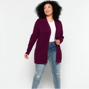 Evolution by Cyrus Conolly Textured Open Cardigan, 3X